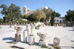 Carthage, Blick auf den Dom von der archäologischen Stätte, Tunesien.