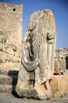 Dougga, Kaiser der kopflose Statue, Togatus auf dem Platz des Kompasses, Tunesien.