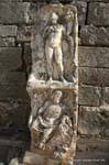 Dougga, Skulptur auf dem Platz der Rose der Winde, Tunesien.