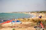 Der Strand von Hammamet, Nabeul Richtung, Tunesien.