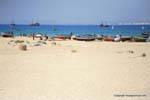 Hammamet, Strand und Fischerboote, Tunesien.