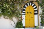 Sidi Bou Said, Yellow Door, Tunesien.