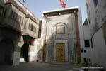Tunis Medina zwei Geschwindigkeiten Innenhof, Tunesien.