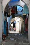 Tunis Medina nahe dem Stillstand des Managers, Tunesien.