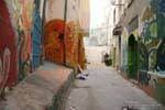 Tunis-Tags in einer Sackgasse, Tunesien.