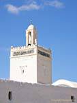 Minarett Moschee Jemaa el Ghorba (Moschee Aliens) Houmt Souk, Tunesien.