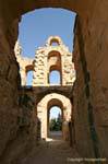 Durchgang zwischen der Arena und einem Auslass, EL Jem, Tunesien.