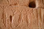 Alten Inschriften, Amphitheater von El Jem, Tunesien.