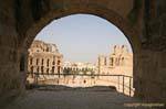 El Jem, Einzug in das Gehäuse, Tunesien.