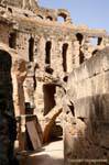 Amphitheater von El Jem, rund um die Arena, Tunesien.