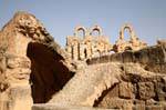 Perspektive, Amphitheater von El Jem, Tunesien.