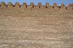 Ocker Ziegelwände, Kairouan, Tunesien.
