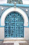 Typischer Eingangs Ornamentik Haus, Medina, Kairouan, Tunesien.