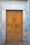 Rahmung geschnitzte Tür, Kairouan, Tunesien.