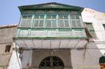 Balkon moucharabieh, Kairouan, Tunesien.