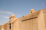 Außerhalb Umfassungsmauer, Oqba Ibn Nafi Moschee Kairouan, Tunesien.