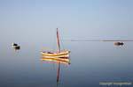 Mast Wasserspiegel, Ouled Kacem, Kerkennah, Tunesien.
