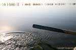 Tropfen in Wasser, Ouled Kacem, Kerkennah, Tunesien.