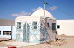 Beschmiert alten Marabout, Ouled Yaneg, Kerkennah, Tunesien.