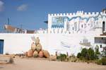 Wandmalerei und Amphoren Ouled Yaneg, Kerkennah, Tunesien.