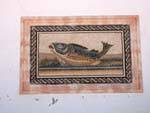 Fisch-Mosaik, Sidi Frej, Kerkennah, Tunesien.