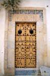 Schilder Tür Sousse Medina, Tunesien.