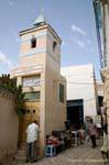 Atypische Minarett einer kleinen Moschee, Sousse Medina, Tunesien.