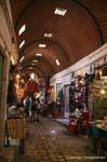 Überdachten Galerie Souk, Sousse Medina, Tunesien.