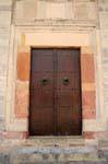 Türrahmen in bunten Steinen, Sousse Medina, Tunesien.