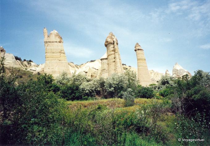 Sonderformen der Feenkamine, Region von Uchisar, Kappadokien - Türkei