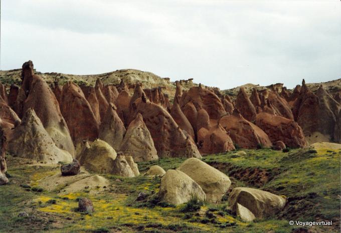 Die Farben von Erosion, Kappadokien - Türkei