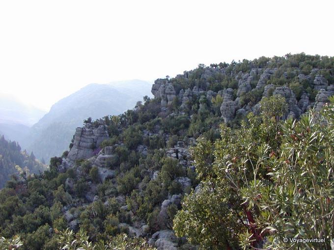 Karst-Umgebung zu Selge - Türkei