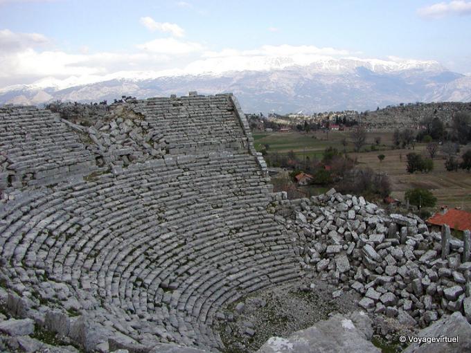Theater Selge, zweiten Jahrhundert, 8700 Sitze - Türkei