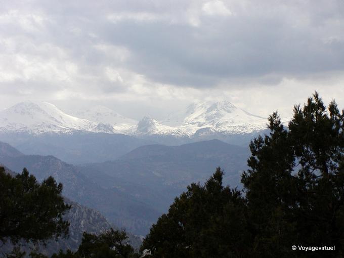Kette auf das Taurusgebirge, Termessos - Türkei