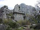 Mit Blick auf das Gymnasium, Termessos, Stadt Psidienne, Türkei.