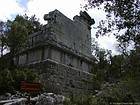 Korinthischen Tempel und der Portikus Altalos, Termessos, Türkei.