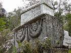 Geschnitzte Grab in der Nekropole von Termessos, Türkei.