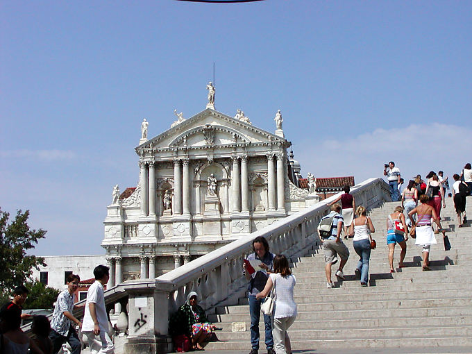 Ponte degli Scalzi und Santa Maria di Nazareth, Venedig, Italien