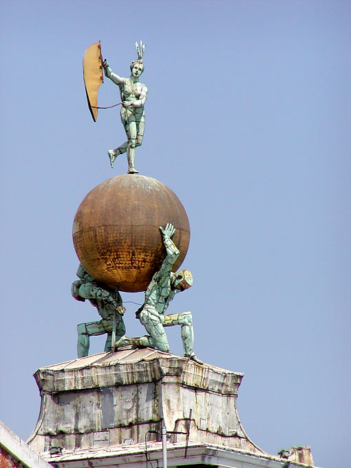 Gewicht der Welt auf die Basilika Santa Maria della Salute, Italien
